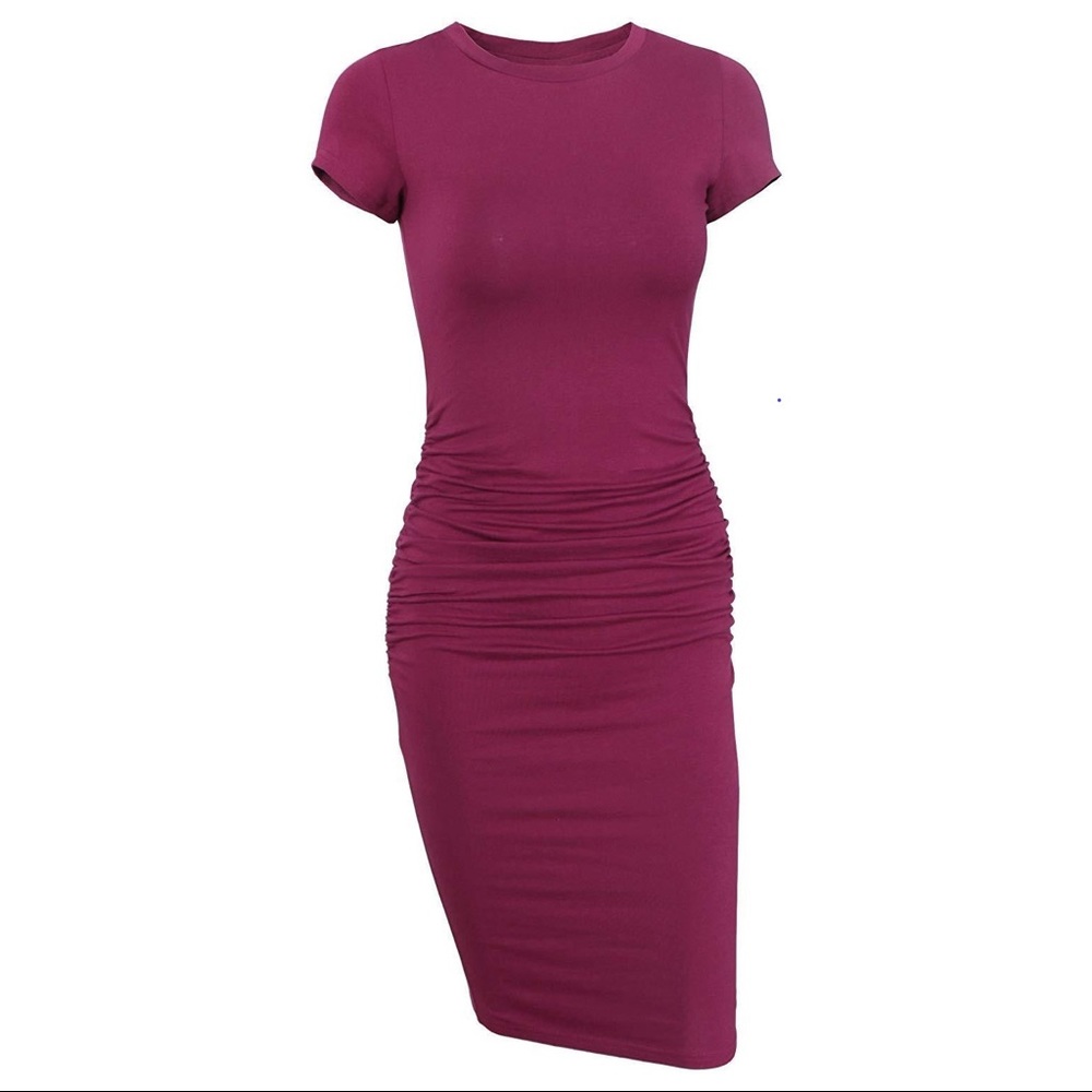 Casual Body Con Tee Midi Dress